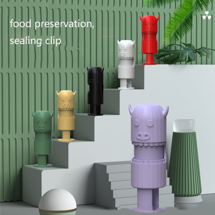 10 PCS H011 Clipe Elástico para Conservação e Vedação de Alimentos e Snacks, Roxo, Branco, Verde, Preto, Amarelo