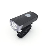 Conjunto de Luzes Recargáveis USB para Bicicleta Impermeável, Farol e Luz Traseira para Bicicleta, Farol + Luz Traseira (Preto)
