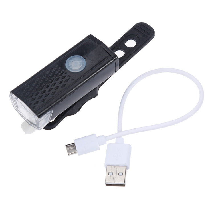 Conjunto de Luzes Recargáveis USB para Bicicleta Impermeável, Farol e Luz Traseira para Bicicleta, Farol + Luz Traseira (Preto)