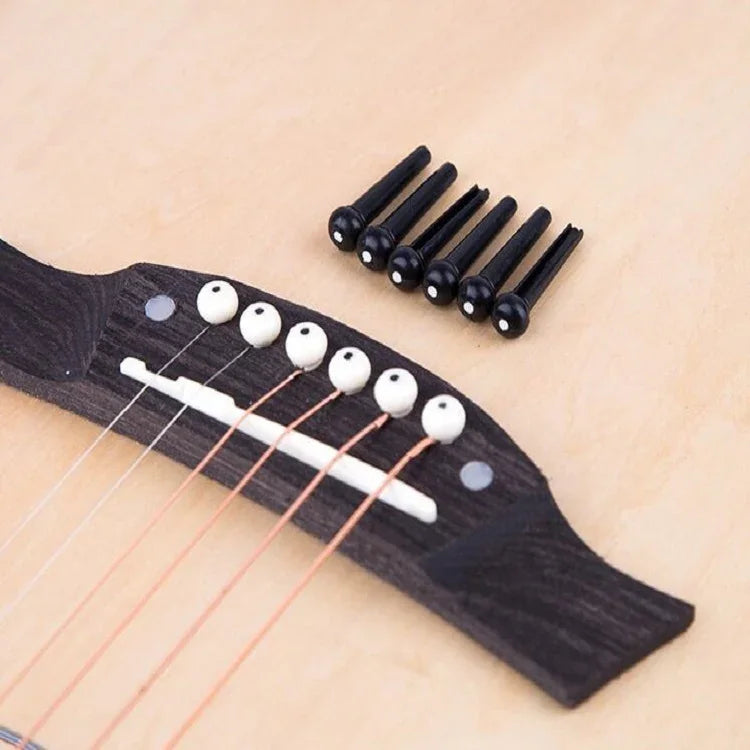 100 Peças de Pregos Cónicos de Plástico para Cordas de Guitarra