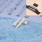 100 Peças de Pregos Cónicos de Plástico para Cordas de Guitarra