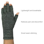 Luvas de Ciclismo Meio Dedo para Artrite Luvas de Pressão para Saúde Alta Elasticidade Respirável Anti-edema Reabilitação Luvas de Ciclismo, L, M, S