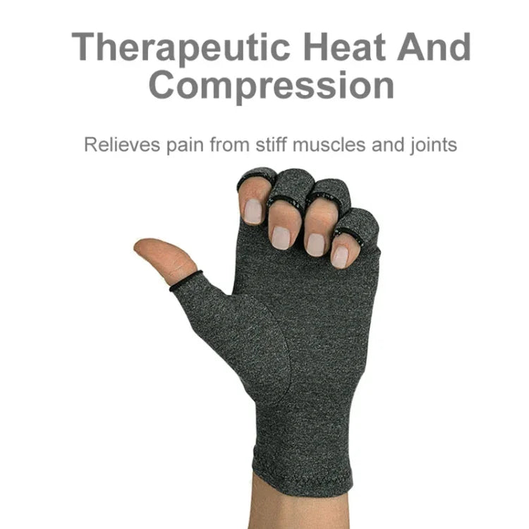 Luvas de Ciclismo Meio Dedo para Artrite Luvas de Pressão para Saúde Alta Elasticidade Respirável Anti-edema Reabilitação Luvas de Ciclismo, L, M, S