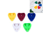 100 PCS Caixa de Armazenamento ABS para Palhetas de Guitarra, Entrega de Cor Aleatória, Caixa de Palhetas em Forma de Coração, Caixa Grande de Palhetas Triangular
