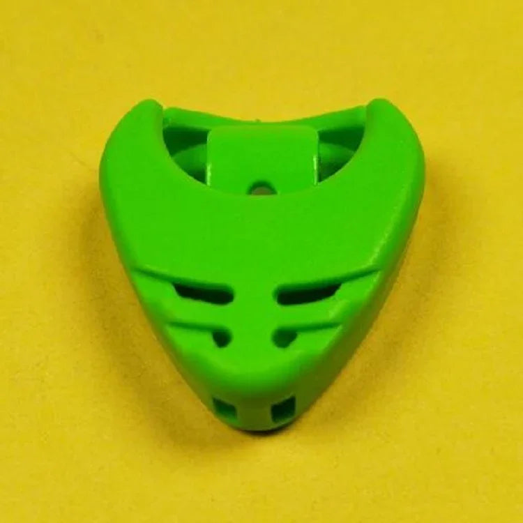 100 PCS Caixa de Armazenamento ABS para Palhetas de Guitarra, Entrega de Cor Aleatória, Caixa de Palhetas em Forma de Coração, Caixa Grande de Palhetas Triangular