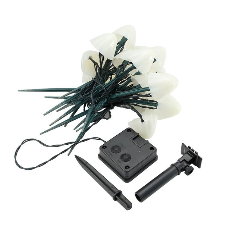 Luz de Relva Solar Cogumelo à Prova de Água para Jardim Exterior Vila Paisagem Luzes Decorativas em Fio, 3.8m 10 LEDs, 5m 20 LEDs, 6.5m 30 LEDs