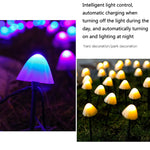 Luz de Relva Solar Cogumelo à Prova de Água para Jardim Exterior Vila Paisagem Luzes Decorativas em Fio, 3.8m 10 LEDs, 5m 20 LEDs, 6.5m 30 LEDs