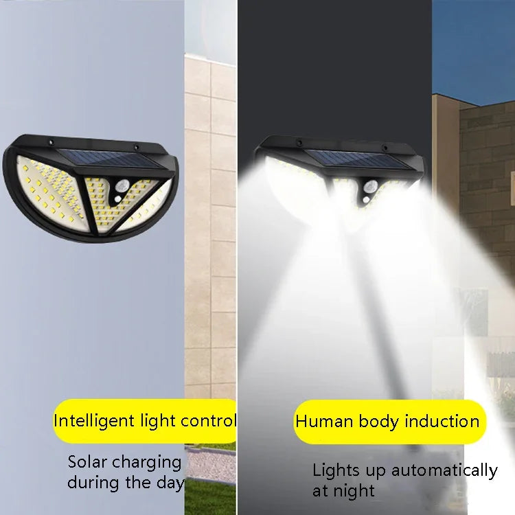 Lâmpada de Parede de Jardim com Indução Corporal Solar TG-TY074 Luz de Corredor Exterior, Especificação:, 118 SMD, 117 COB
