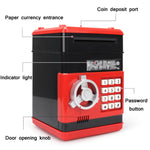 Cofre com Senha Caixa de Depósito Automática para Crianças Máquina de Poupança ATM Brinquedo, Preto e Vermelho, Branco e Azul, Branco e Rosa, Panda, Preto Avermelhado, Verde, Vermelho e Preto