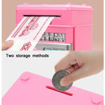 Cofre com Senha Caixa de Depósito Automática para Crianças Máquina de Poupança ATM Brinquedo, Preto e Vermelho, Branco e Azul, Branco e Rosa, Panda, Preto Avermelhado, Verde, Vermelho e Preto