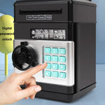 Cofre com Senha Caixa de Depósito Automática para Crianças Máquina de Poupança ATM Brinquedo, Preto e Vermelho, Branco e Azul, Branco e Rosa, Panda, Preto Avermelhado, Verde, Vermelho e Preto