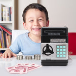 Cofre com Senha Caixa de Depósito Automática para Crianças Máquina de Poupança ATM Brinquedo, Preto e Vermelho, Branco e Azul, Branco e Rosa, Panda, Preto Avermelhado, Verde, Vermelho e Preto