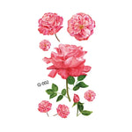 50 PCS Literary Small Fresh Flower Tattoo Sticker Rose Waterproof Lasting Arm Sticker, Q-001, Q-002, Q-003, Q-012, Q-016, Q-017, Q-019, Q-022, Q-025, Q-029, Q-031, Q-032