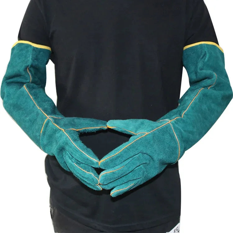 Luvas anti-mordida para répteis, comprimento 62 cm, luvas protetoras para animais de estimação, st-01
