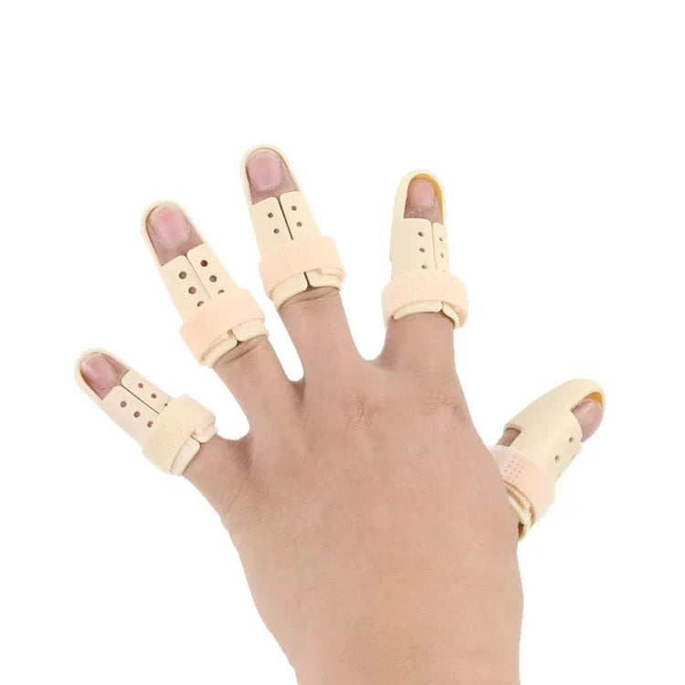 4 PCS Tala Ajustável para Dedos, Suporte Protetor para Dedos com Artrite, Lesão nas Articulações, Nº 0: 38-42mm, Nº 1: 42-48mm, Nº 2: 48-52mm, Nº 3: 52-55mm, Nº 4: 55-60mm, Nº 5: 60-65mm