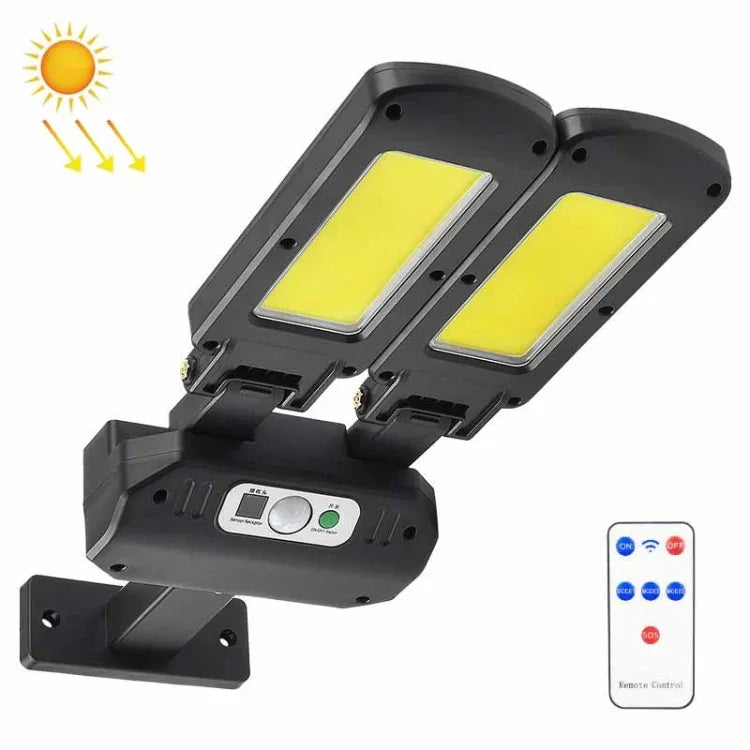Lâmpada de Parede Solar de 2 Cabeças TG-TY097 Luz de Indução Corporal Humana Exterior Luz LED para Jardim e Rua, 200 COB