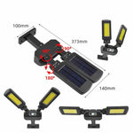 Lâmpada de Parede Solar de 2 Cabeças TG-TY097 Luz de Indução Corporal Humana Exterior Luz LED para Jardim e Rua, 200 COB