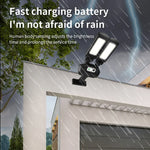 Lâmpada de Parede Solar de 2 Cabeças TG-TY097 Luz de Indução Corporal Humana Exterior Luz LED para Jardim e Rua, 200 COB