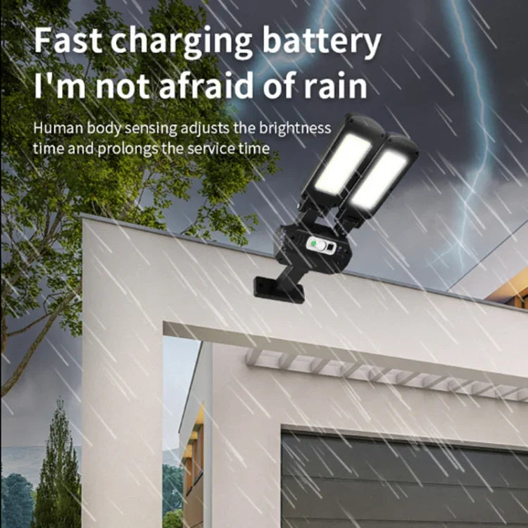 Lâmpada de Parede Solar de 2 Cabeças TG-TY097 Luz de Indução Corporal Humana Exterior Luz LED para Jardim e Rua, 200 COB