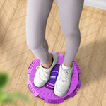 Equipamento de Fitness KINGZE Home Waist Twist Board para Torção da Cintura, Máquina de Torção Abdominal Giratória, Roxo, Verde Fresco, Roxo + Corda de Tração, Verde Fresco + Corda de Tração