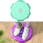 Equipamento de Fitness KINGZE Home Waist Twist Board para Torção da Cintura, Máquina de Torção Abdominal Giratória, Roxo, Verde Fresco, Roxo + Corda de Tração, Verde Fresco + Corda de Tração