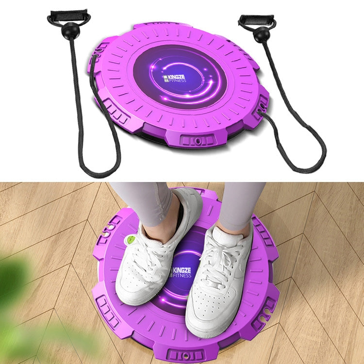 Equipamento de Fitness KINGZE Home Waist Twist Board para Torção da Cintura, Máquina de Torção Abdominal Giratória, Roxo, Verde Fresco, Roxo + Corda de Tração, Verde Fresco + Corda de Tração