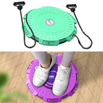 Equipamento de Fitness KINGZE Home Waist Twist Board para Torção da Cintura, Máquina de Torção Abdominal Giratória, Roxo, Verde Fresco, Roxo + Corda de Tração, Verde Fresco + Corda de Tração