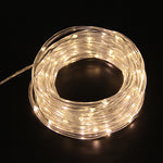 Luzes de Cordão para Decoração de Festa de Férias, Luzes LED para Jardim com Controlo Remoto, Especificações: 7m 50 LEDs USB, 12m 100 LEDs USB