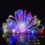 Luzes de Cordão para Decoração de Festa de Férias, Luzes LED para Jardim com Controlo Remoto, Especificações: 7m 50 LEDs USB, 12m 100 LEDs USB