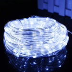 Luzes de Cordão para Decoração de Festa de Férias, Luzes LED para Jardim com Controlo Remoto, Especificações: 7m 50 LEDs USB, 12m 100 LEDs USB