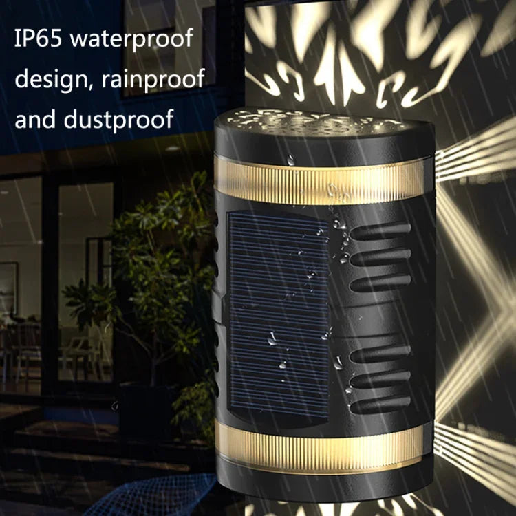 Luz de Parede Solar Automática com Sensor de Luz LED para Jardim HP-2106 80LM 2 LED, Luz Branca, Luz Quente, Luz Colorida