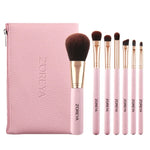 Conjunto de Pincéis de Maquilhagem ZOREYA ZS744 7 em 1, Ferramentas de Beleza, Pincel, Rosa + Saco, Preto + Saco, Rosa + Caixa de Ferro, Preto + Caixa de Ferro