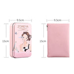 Conjunto de Pincéis de Maquilhagem ZOREYA ZS744 7 em 1, Ferramentas de Beleza, Pincel, Rosa + Saco, Preto + Saco, Rosa + Caixa de Ferro, Preto + Caixa de Ferro