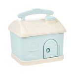 Mealheiro Infantil de Armazenamento Desejado com Desenho Animado, Casinha Pequena Azul, Casinha Pequena Rosa