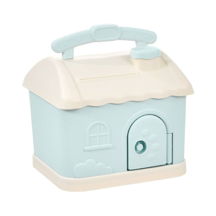 Mealheiro Infantil de Armazenamento Desejado com Desenho Animado, Casinha Pequena Azul, Casinha Pequena Rosa