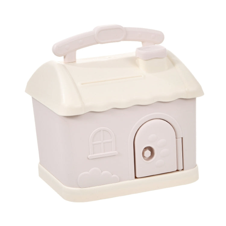 Mealheiro Infantil de Armazenamento Desejado com Desenho Animado, Casinha Pequena Azul, Casinha Pequena Rosa