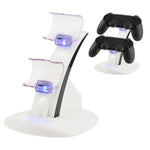 IPLAY Suporte de Carregamento Rápido para Comando com LED Micro USB Duplo 2 Estação de Carregamento para Comando PS4, Para Comando Xbox One