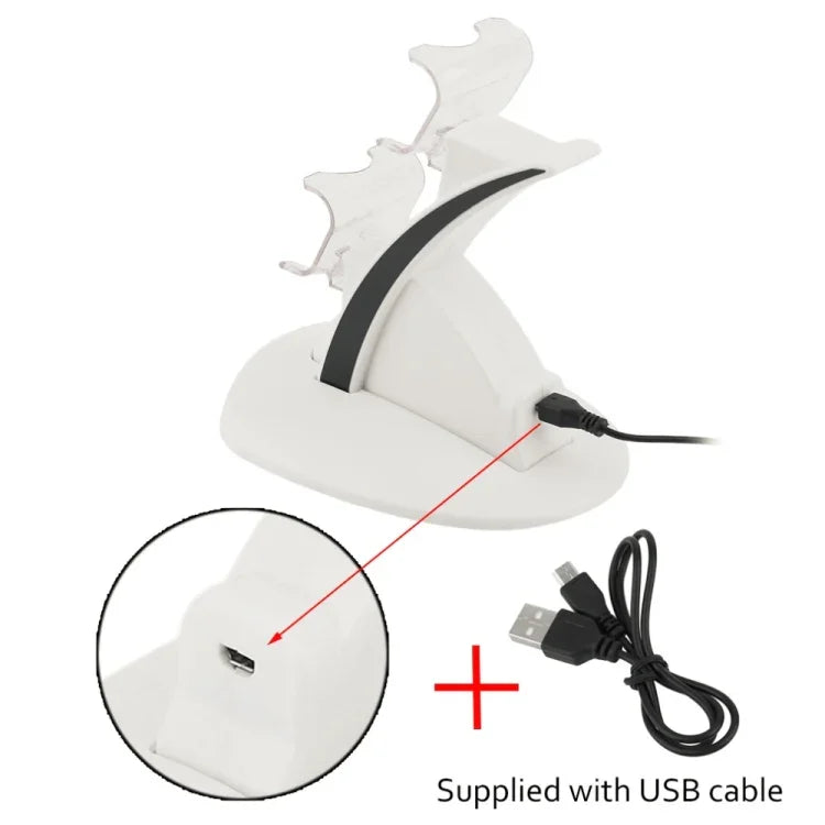 IPLAY Suporte de Carregamento Rápido para Comando com LED Micro USB Duplo 2 Estação de Carregamento para Comando PS4, Para Comando Xbox One