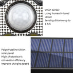TG-TY075 Luz de Parede Solar Rotativa de 3 Cabeças com Sensor Corporal, Impermeável para Jardim, Estilo:, 138 LED Divisível, 108 LED Divisível, 171 COB Divisível, 122 LED Divisível