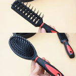 Conjunto de Pente com Espelho 6 em 1 Pente de Cabelo com Base para Massagem e Beleza do Couro Cabeludo