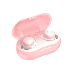 TWS-22 Auriculares Mini Intra-auriculares Desportivos Bluetooth 5.0 à Prova de Água com Cancelamento de Ruído e Controlo Tátil, Preto, Branco, Laranja, Rosa