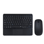 871 Teclado Bluetooth Sem Fios Portátil de 9.7 Polegadas com Ecrã Tátil IPad + Conjunto de Rato para iPad, Rosa + Rato, Verde Menta + Rato, Verde + Rato, Amarelo + Rato, Branco + Rato, Preto + Rato