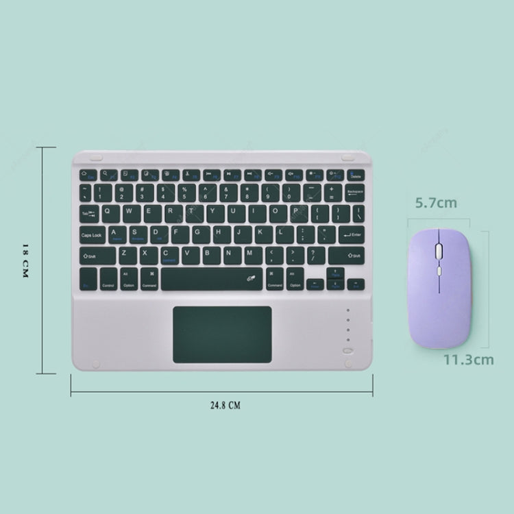 871 Teclado Bluetooth Sem Fios Portátil de 9.7 Polegadas com Ecrã Tátil IPad + Conjunto de Rato para iPad, Rosa + Rato, Verde Menta + Rato, Verde + Rato, Amarelo + Rato, Branco + Rato, Preto + Rato