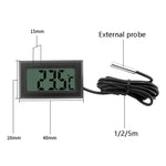 Termómetro Digital para Aquário com Sonda à Prova de Água Termómetro Electrónico de Medição, Comprimento do Cabo: 5m (Preto), 1m (Preto), 1m (Branco), 2m (Preto), 2m (Branco), 5m (Preto)