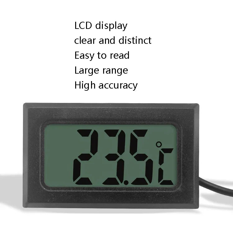 Termómetro Digital para Aquário com Sonda à Prova de Água Termómetro Electrónico de Medição, Comprimento do Cabo: 5m (Preto), 1m (Preto), 1m (Branco), 2m (Preto), 2m (Branco), 5m (Preto)