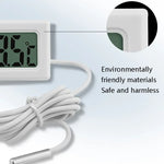Termómetro Digital para Aquário com Sonda à Prova de Água Termómetro Electrónico de Medição, Comprimento do Cabo: 5m (Preto), 1m (Preto), 1m (Branco), 2m (Preto), 2m (Branco), 5m (Preto)