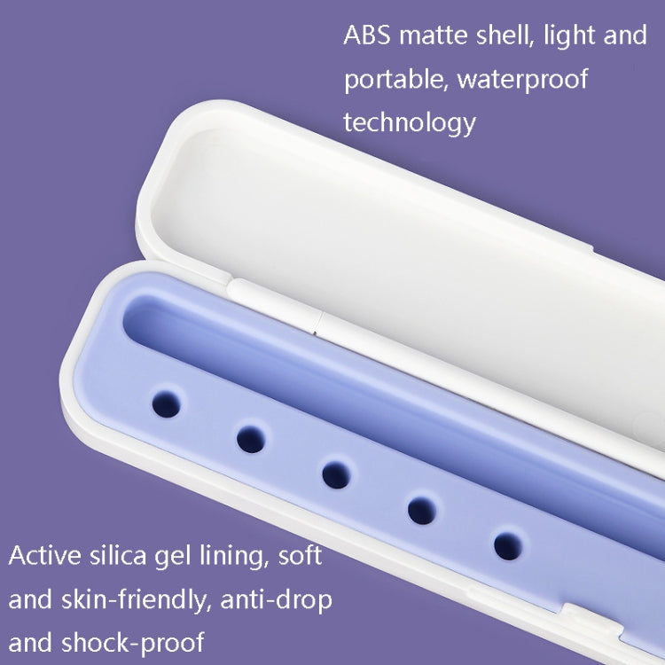 Caixa de Armazenamento Protetora de Silicone para Stylus Para Apple Pencil 1 / 2, Especificações:, 8mm (Preto Grafite), 8mm (Roxo Cravo), 8mm (Verde Noite Escura), 8mm (Azul Glaciar), 10mm (Preto Grafite), 10mm (Roxo Cravo), 10mm (Verde Noite Escura)