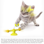 Brinquedo engraçado para gato Spring Man, brinquedo de ventosa para gato, pena engraçada para gato, bola engraçada para gato, amarelo, rosa, castanho