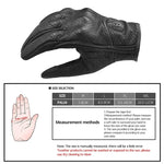 GHOST RACING GR-ST06 Luvas de couro para condução de motocicleta, respiráveis, para ecrã tátil, luvas anticaída para motocicleta, M, L, XL
