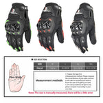 GHOST RACING GR-ST04 Luvas para motocicleta, anticaída, dedos completos, luvas para condução com ecrã tátil, L, XXL, M, XL